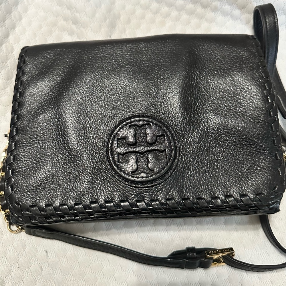 Tory Burch Black Leather Crossbody Bag